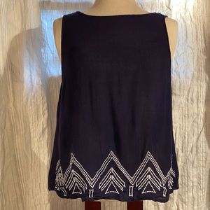 L.A. Hearts Dark Blue Open Back Top
